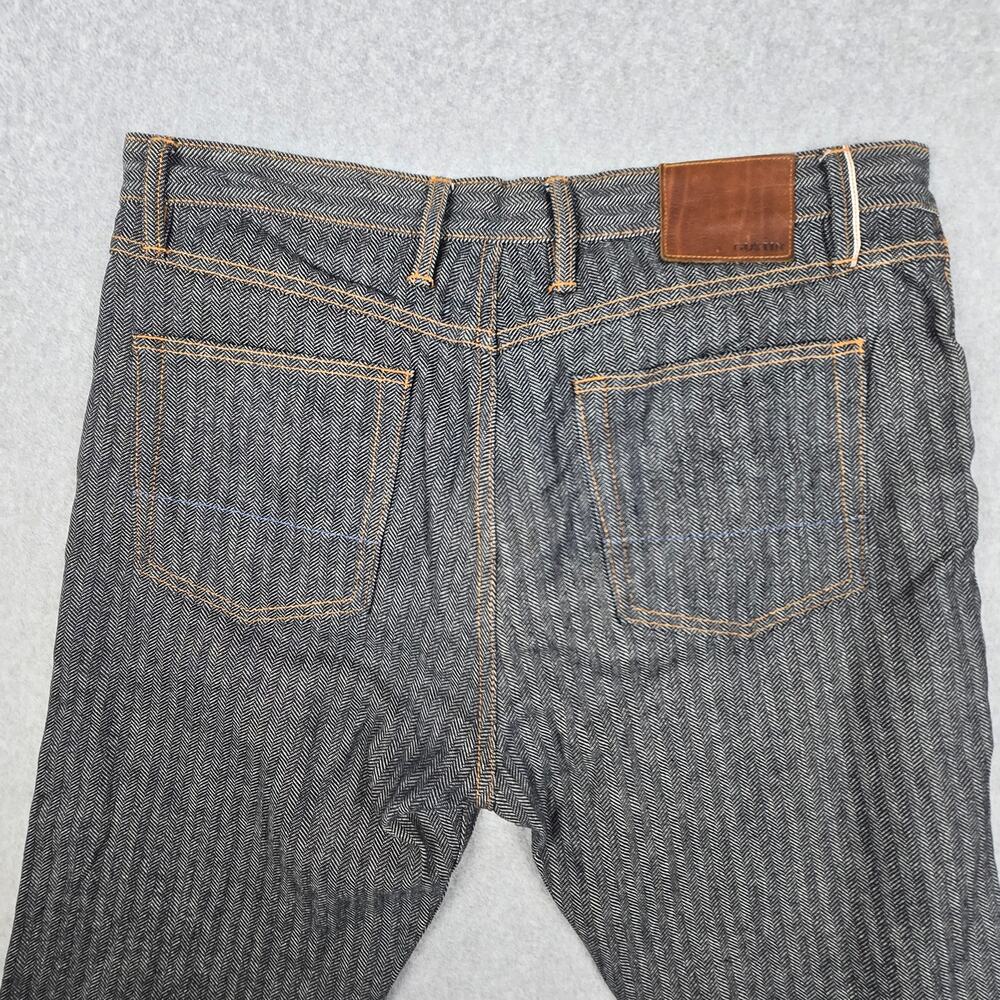 Gustin Mens 38x30 Button Fly 562 Herringbone Jeans - Picture 7 of 16